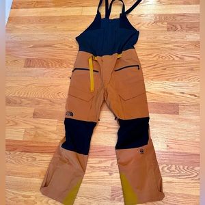 North Face Mens A-Cad Futurelight bibs Steep Series Timber Tan Large
